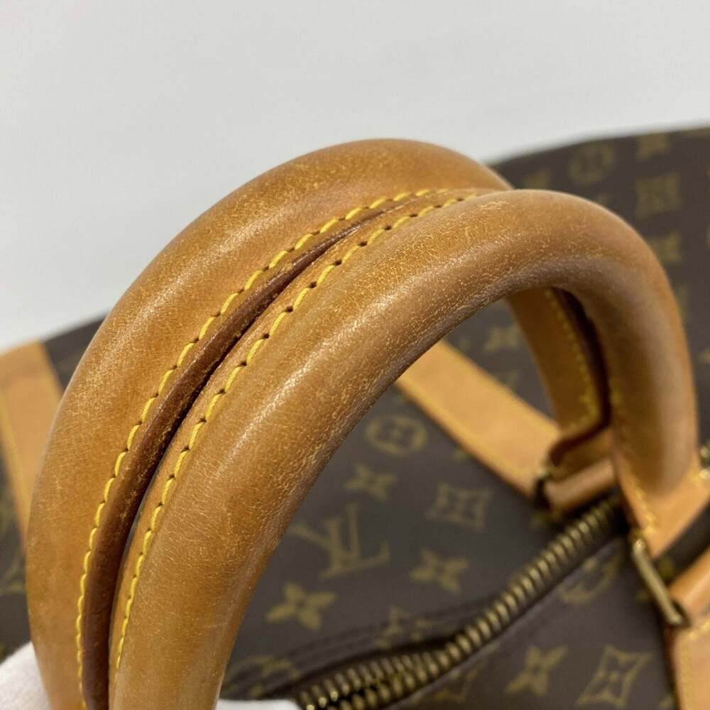 LOUIS VUITTON Brown Monogram Keepall 55 Boston Bag - Picture 8 of 13